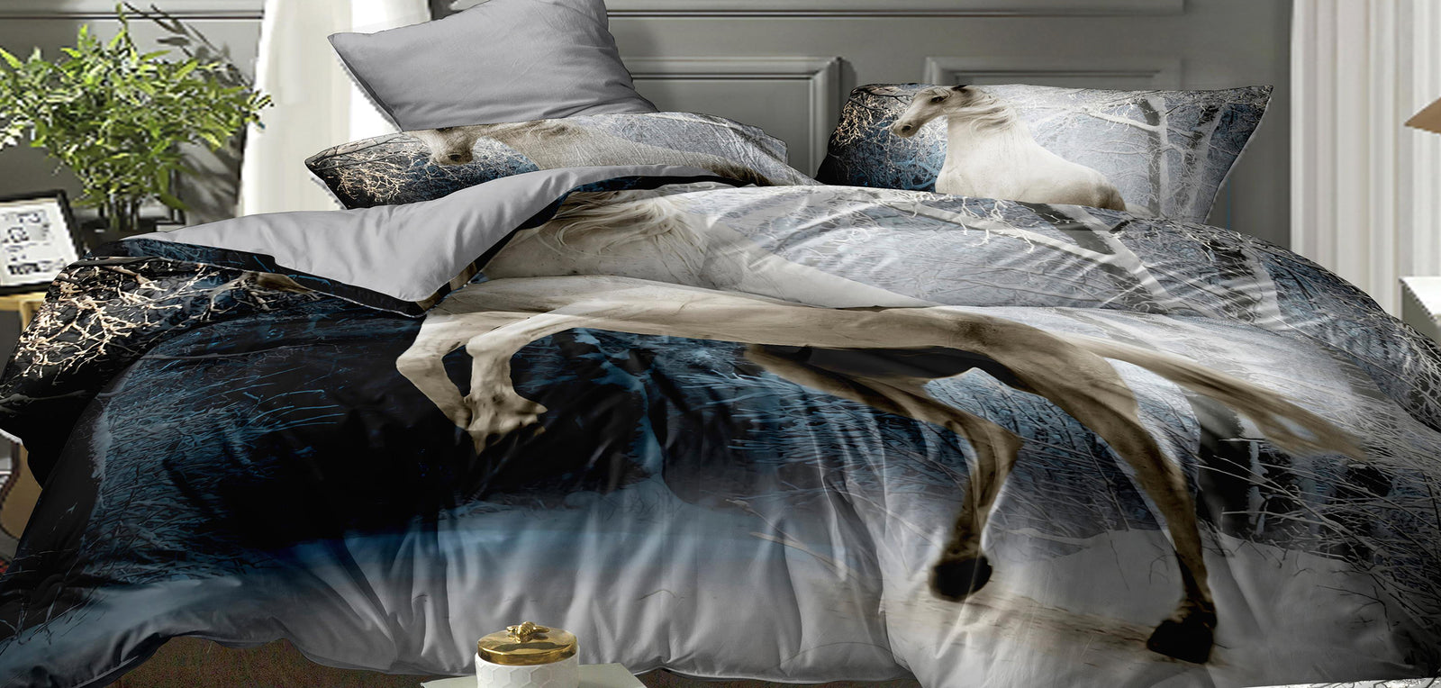 Trapunta Matrimoniale dis CAVALLO