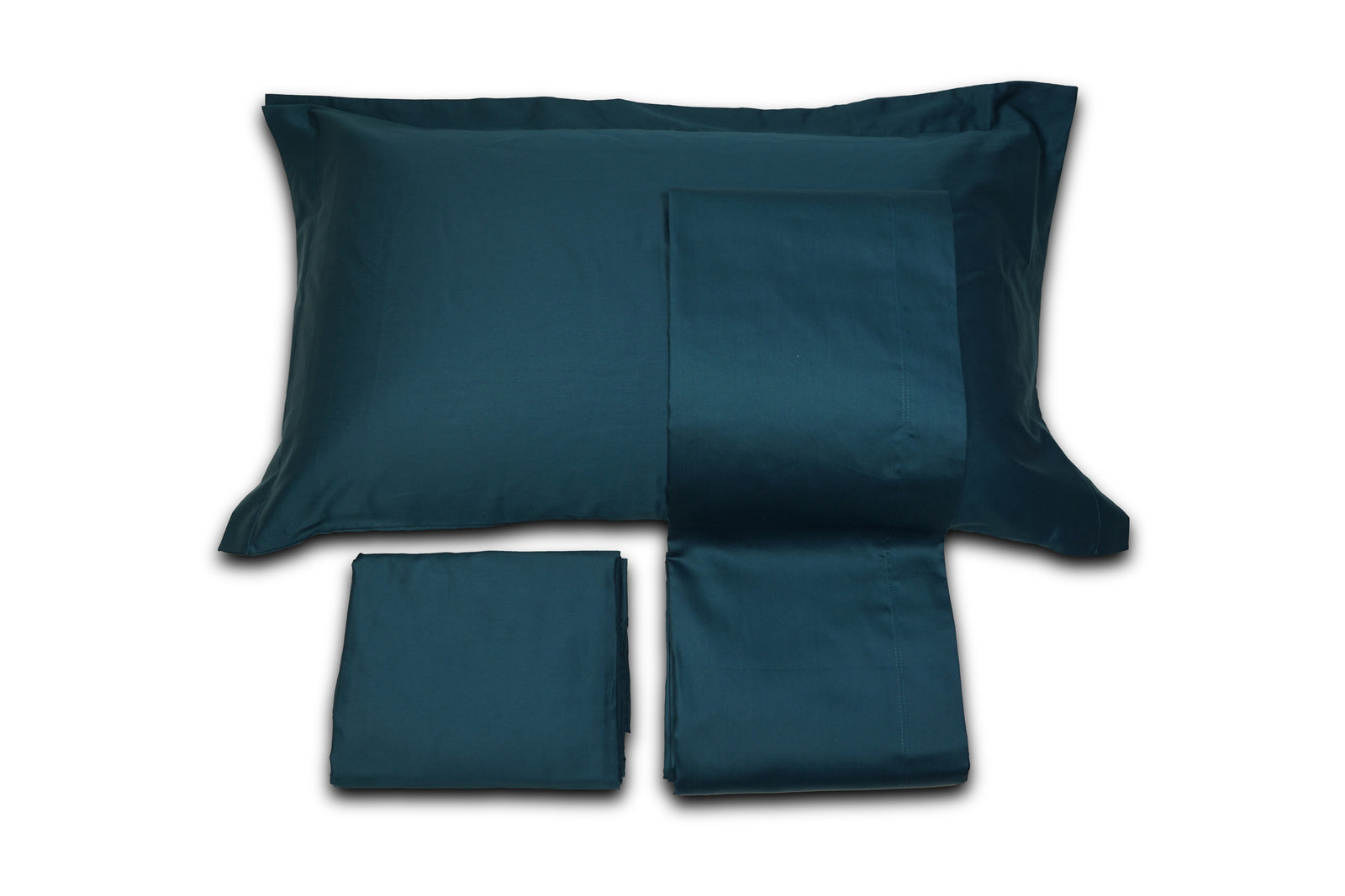 Completo Letto Matrimoniale Tinta unita Coll. CAREZZA 100% Raso 300 Fili