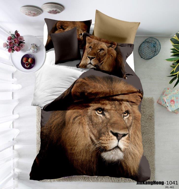 Completo Copripiumino Matrimoniale dis. Leone