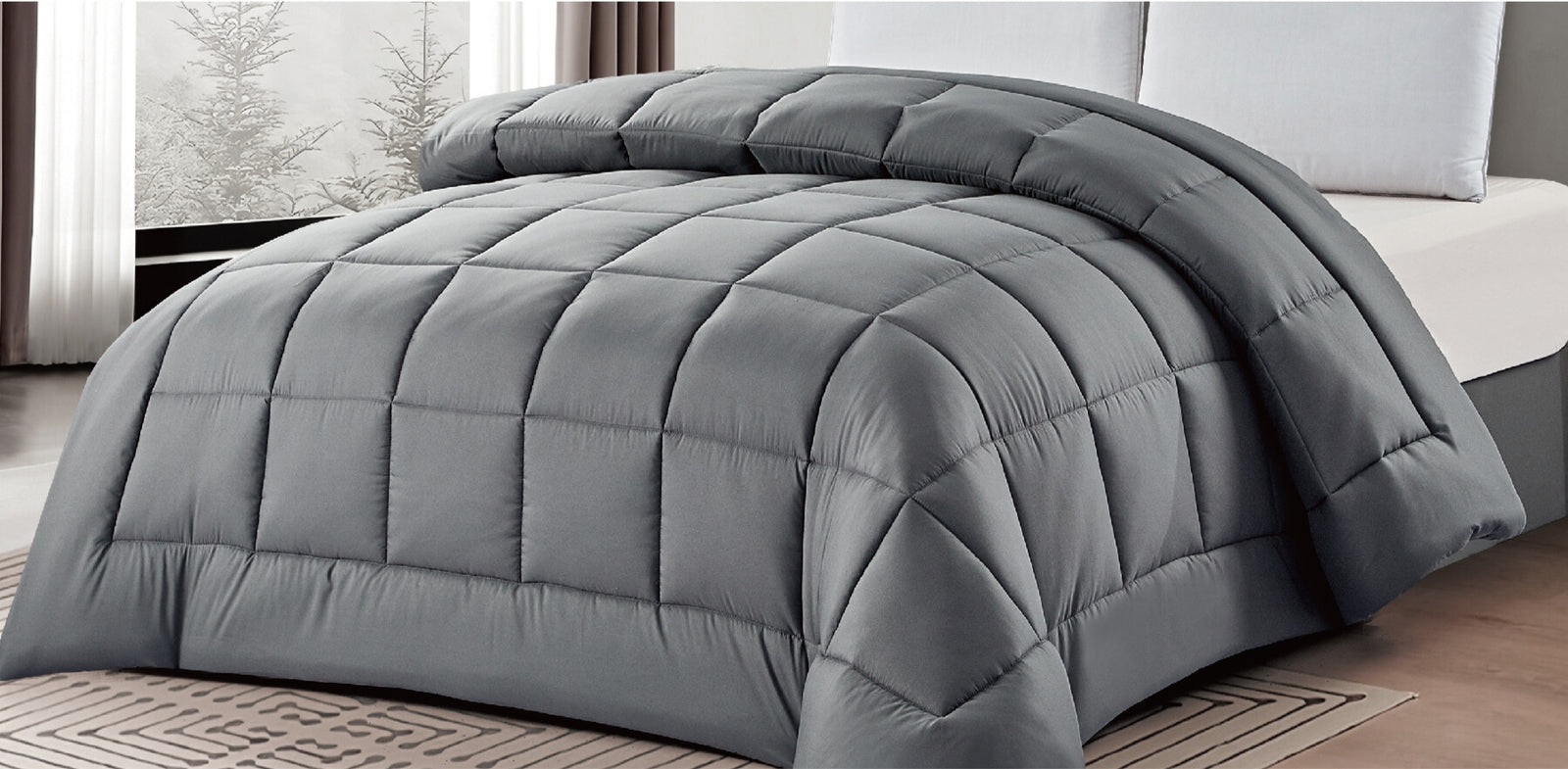 Trapunta Florenzia Tinta Unita col. PIOMBO