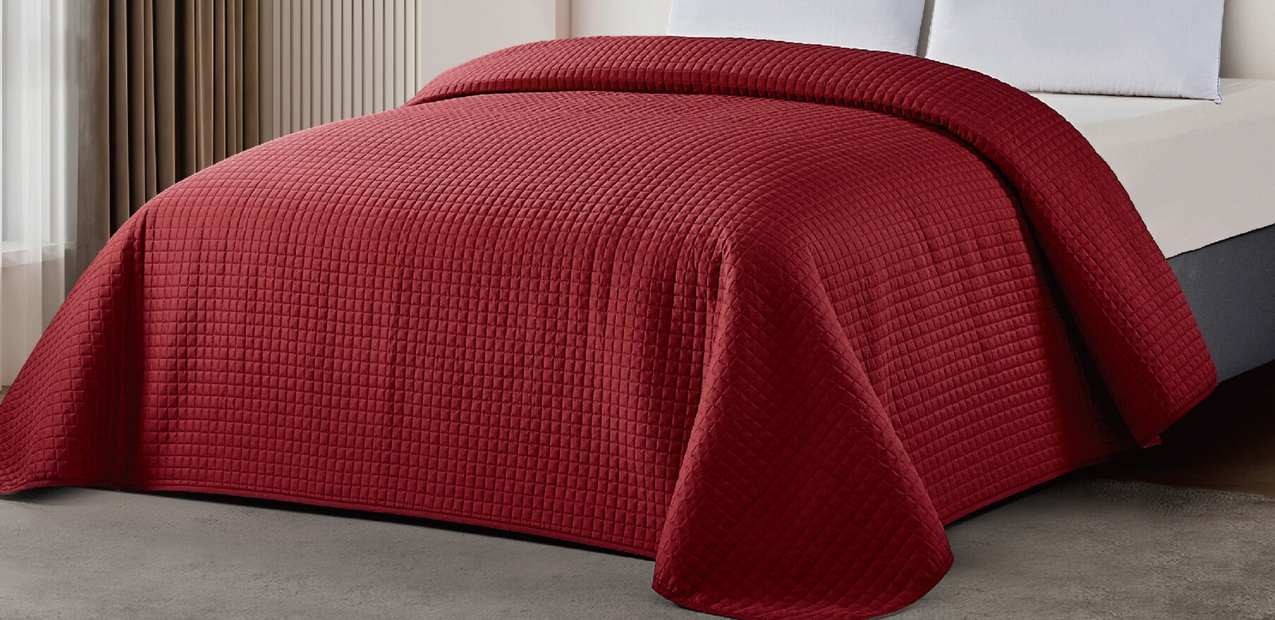 Trapuntino Florenzia Tinta Unita col. ROSSO