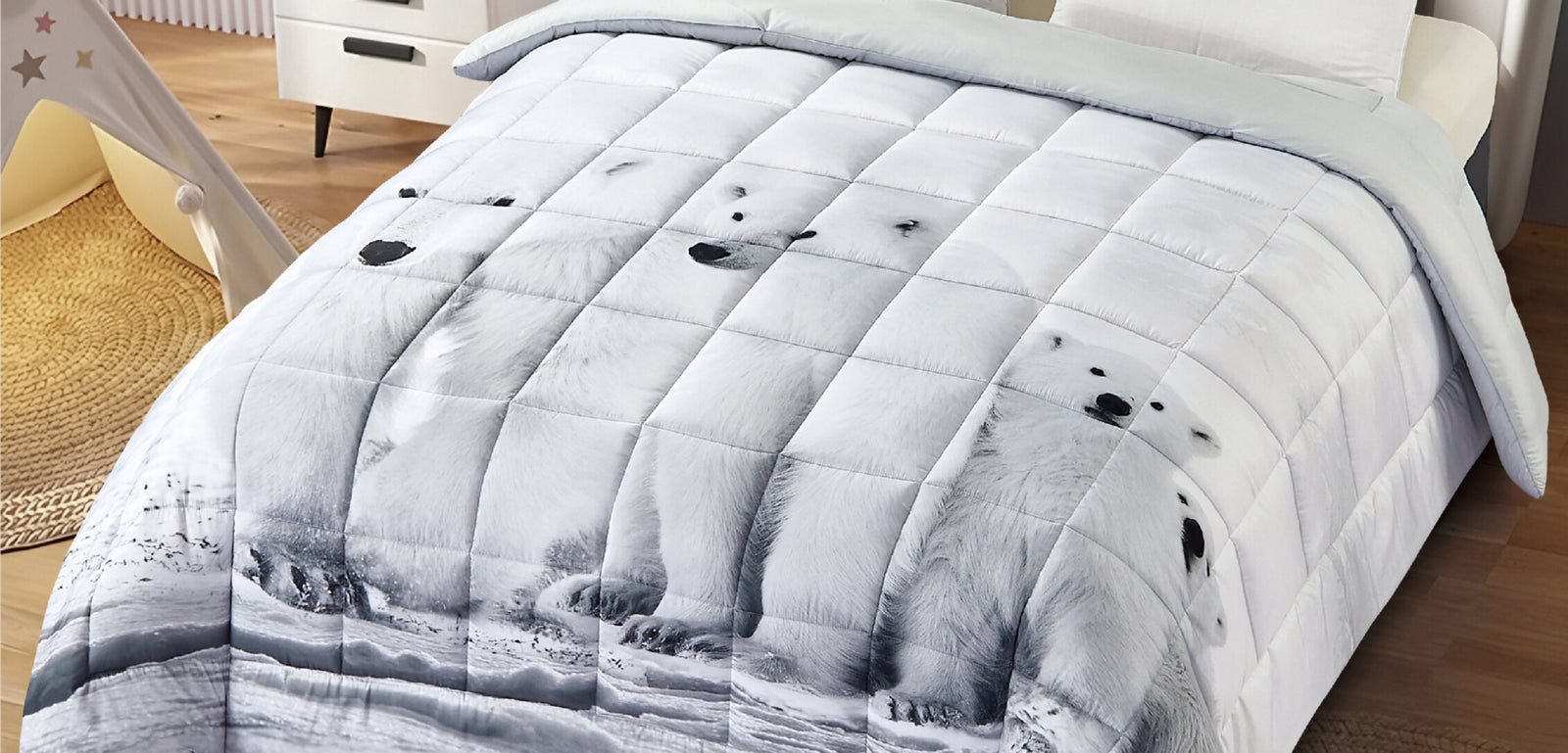 Trapunta Matrimoniale dis Orsi / 2025 Coll. Nature