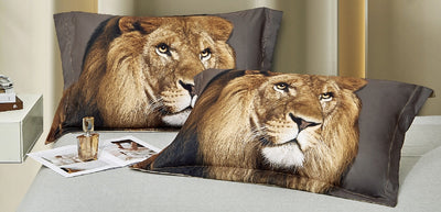 Completo Letto Matrimoniale dis. LEONE  Coll. Nature