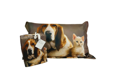 Completo Letto Matrimoniale dis. Dog&Cat  Coll. Nature