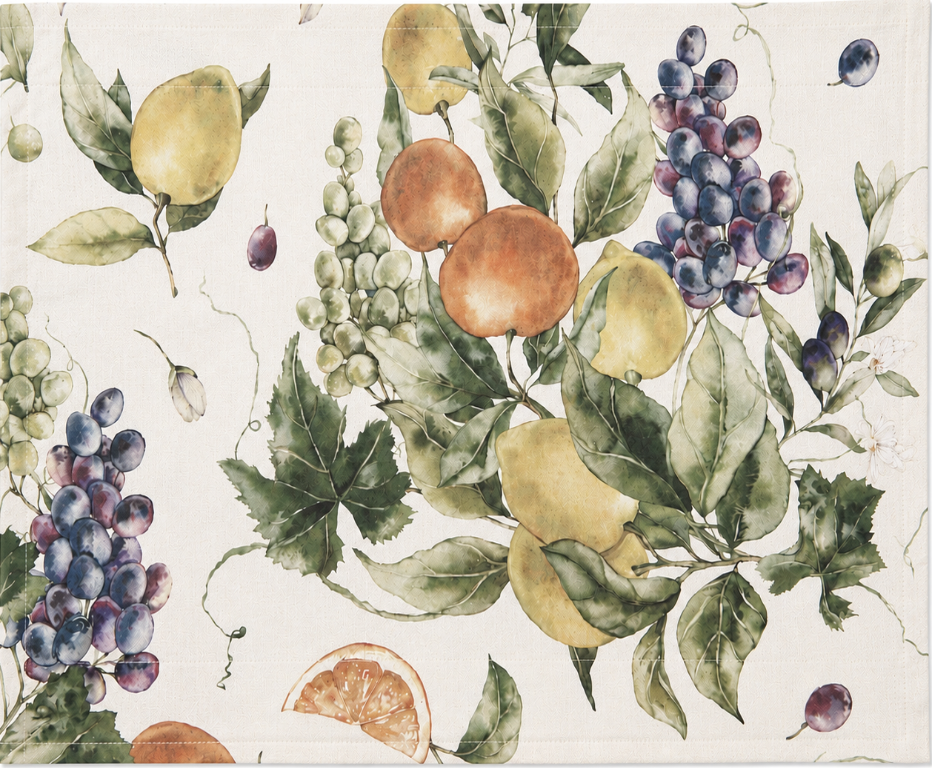 Sotto Piatto 40cm x 50cm collezione Toscana dis. Agrumi