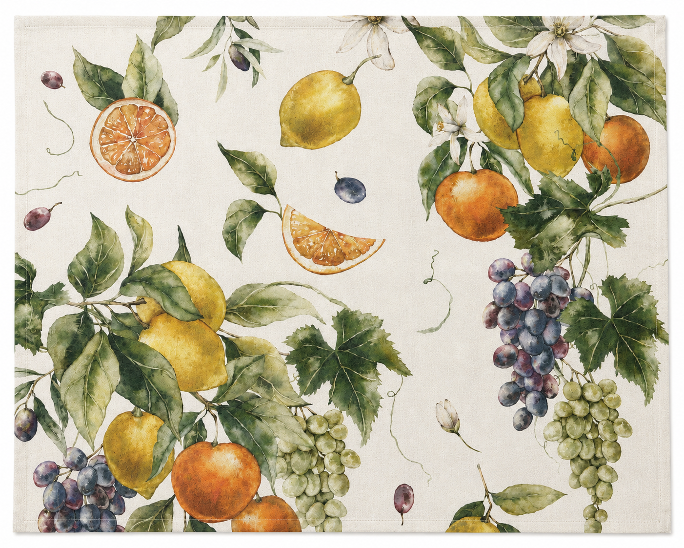 Tovagliolo 50cm x 50cm collezione Toscana dis. Agrumi