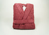 Solid color cherry bathrobe