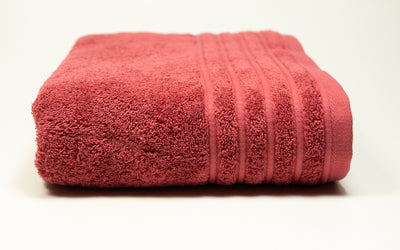 Solid color cherry bath towel