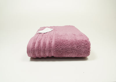 Solid color plum bath towel