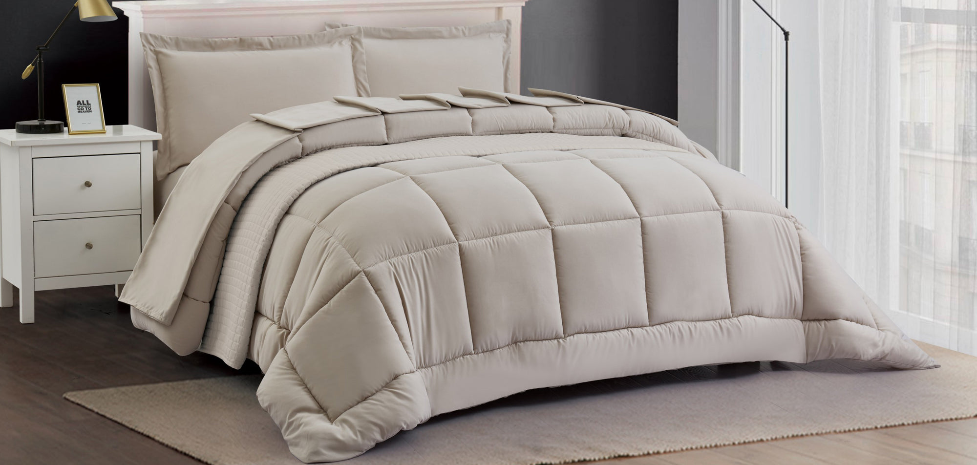 Florenzia bed set in linen colour