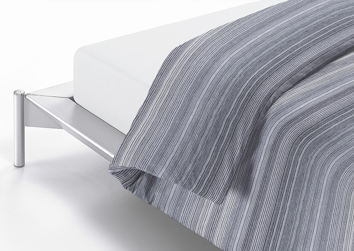 Copripiumino Smooth Piombo