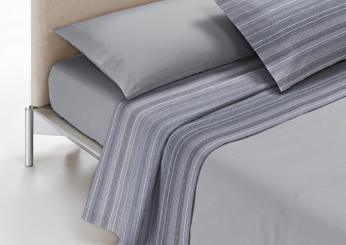 Lenzuolo piano Smooth Piombo