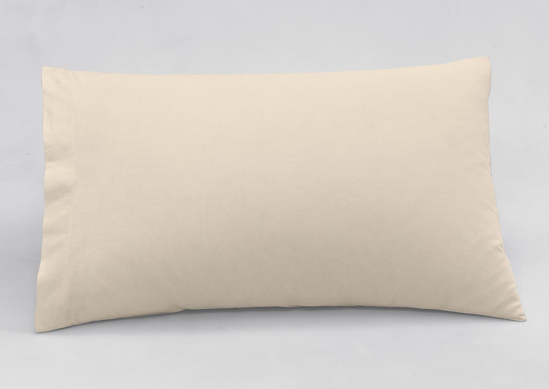Natural plain pillowcase