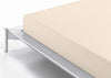 Natural plain fitted sheet